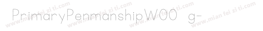 KGPrimaryPenmanshipW00 Rg字体转换
